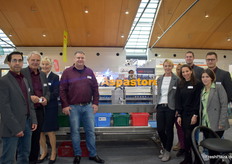 The team from Neubauer Automation oHG with their new asparagus sorting machine Aspastore.